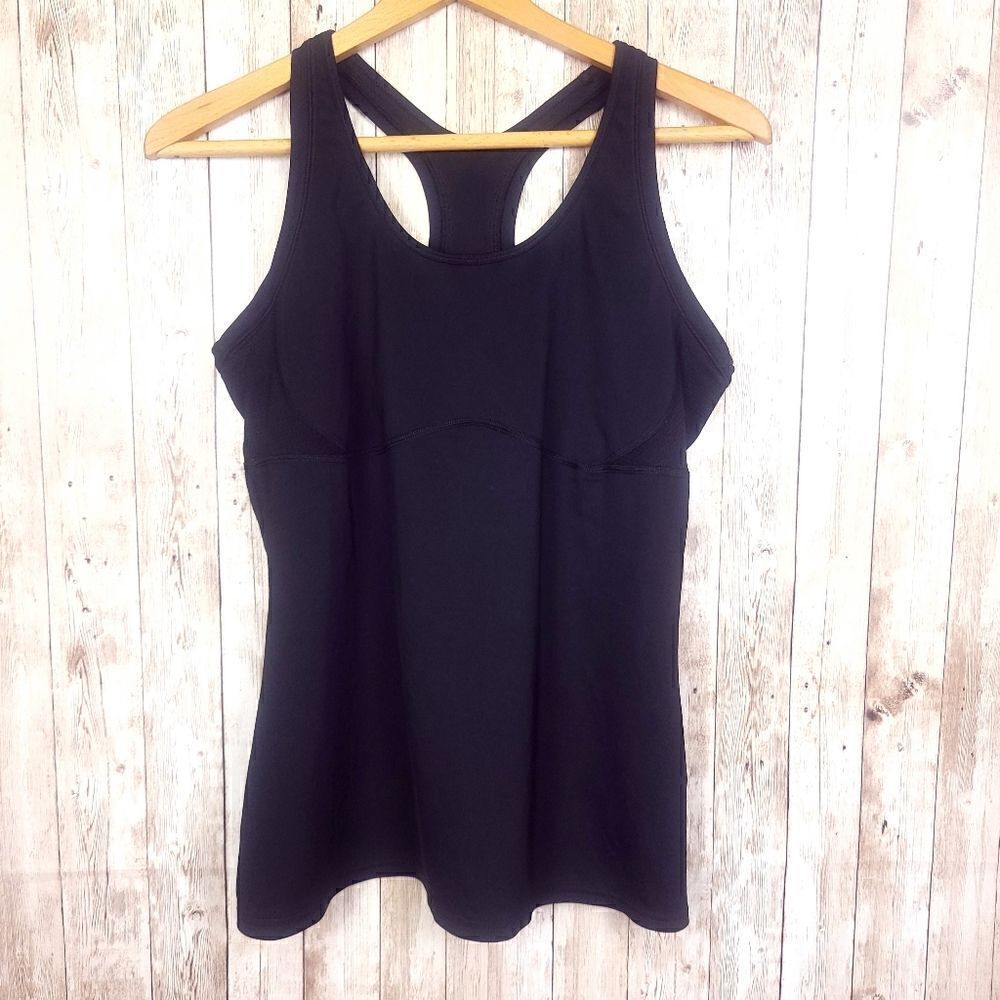 New Balance Black Racerback Tank Top Size Large